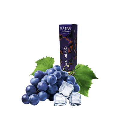 Elf Bar LUX 2000 Grape Ice (Виноград Айс) Одноразовий POD