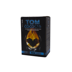 Кокосове вугілля для кальяну Tom Cococha C15 (1 кг, 120 шт, флет)