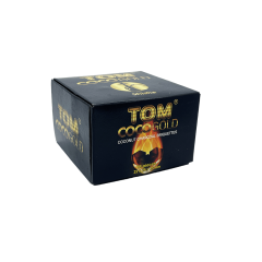 Кокосове вугілля для кальяну Tom Cococha Gold (0,25 кг, 18 шт, р25, без коробки)