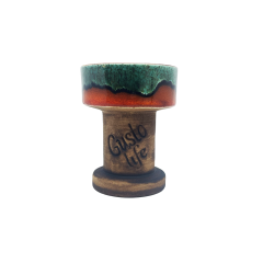 Глиняна чаша Gusto Bowls Rook Green Orange (Зелений Помаранчевий)