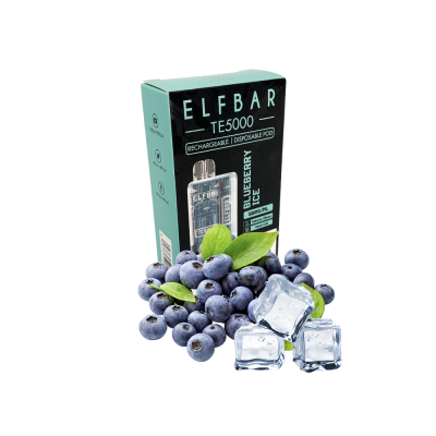 Elf Bar TE5000 Blueberry Ice (Чорниця Льод) Одноразовий POD