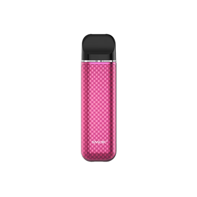 Smok Novo 3 800 Purple Red Carbon Fiber (Фиолетово-Красный, с картриджем) Многоразовый POD