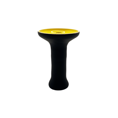 Чаша 2x2Hookah Medium Black yellow matt (Жовтий, Чорний)