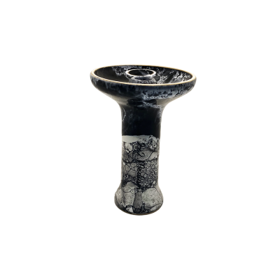 Чаша 2x2Hookah Medium black white mramor (Белый, Чёрный)
