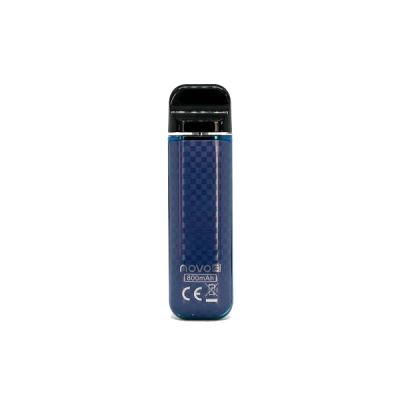 Smok Novo 3 800 Blue Carbon Fiber (Синій карбон, з картриджем) Багаторазовий POD