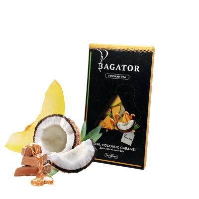 Кальянная чайная смесь Bagator Hookah Tea Melon Coconut Caramel (Дыня Кокос Карамель, 50 г)
