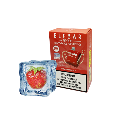 Elf Bar Pi9000 Strawberry ice (Клубника Лёд) Одноразовый POD 20290 Elf Bar Pi9000 Strawberry ice (Клубника Лёд) Одноразовый POD