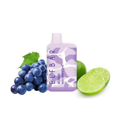 Elf Bar ВС4000 Red Grape Lime (Виноград Лайм) Одноразовий POD