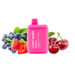 Lost Mary BM5000 Strawberry blueberry cherry (Полуниця Чорниця Вишня) Одноразовий POD