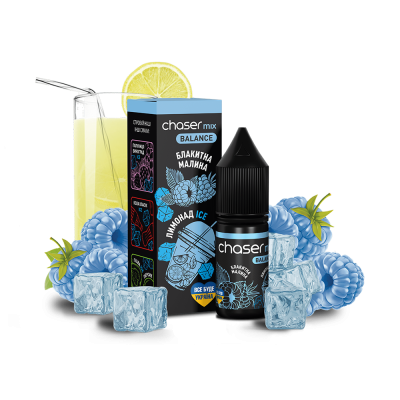 Рідина Chaser Mix Blue Raspberry Lemonade Ice Balance (Чорниця Малина Лімонад Лід, 50 мг, 10 мл)