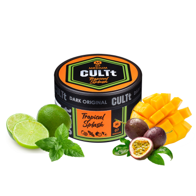 Тютюн CULTt Medium M07 Tropical Splash (Лайм М'ята Маракуя Манго, 100 г)