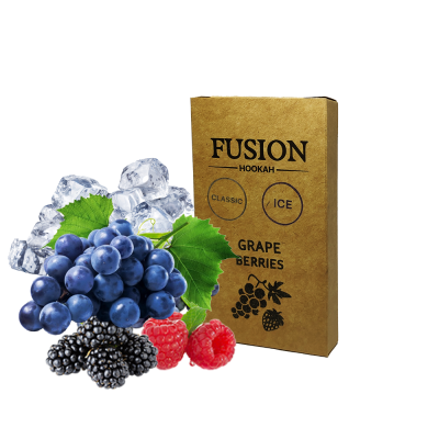 Табак Fusion Classic Ice Grape Berries (Виноград Ягоды Лёд, 100 г)