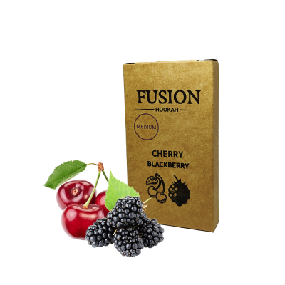 Табак Fusion Medium Cherry Blackberry (Вишня Ежевика, 100 г)