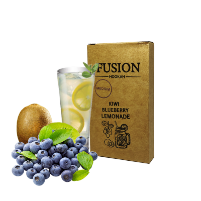 Тютюн Fusion Medium Kiwi Blueberry Lemonade (Лимон Ківі Лохина, 100 г)