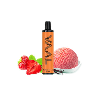 VAAL 1500 Strawberry ice cream (Клубничное Мороженое) Одноразовый POD