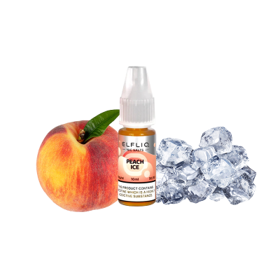 Жидкость Elfliq Peach ice (Персик Лёд, 50 мг, 10 мл)