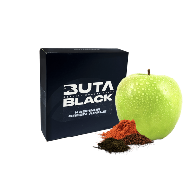 Тютюн Buta Black Kashmir Green Apple (Кашмір Зелене Яблуко, 100 г)