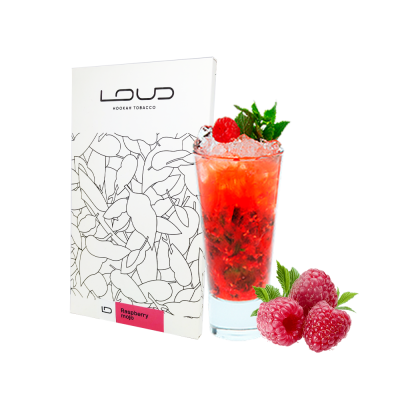 Тютюн Loud Light Raspberry mojo (Малиновий Мохіто, 200 г)