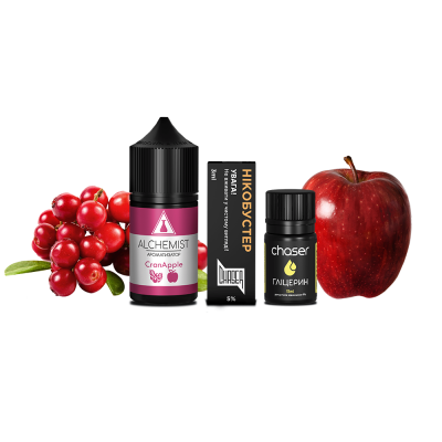 Набор для самозамеса Alchemist Salt CranApple (Клюква Яблоко, 50 мг, 30 мл)