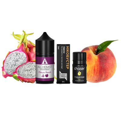 Набір для самозамішування Alchemist Salt Pitaya Peach (Пітайя Персик, 50 мг, 30 мл)