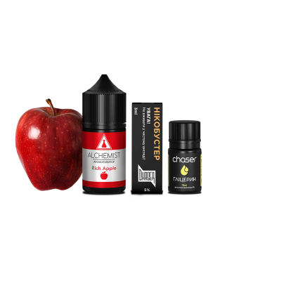 Набор для самозамеса Alchemist Salt Rich Apple (Рич Эпл, 50 мг, 30 мл)
