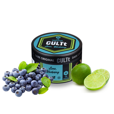Табак CULTt Medium M10 Lime Blueberry (Лайм Черника, 100 г)