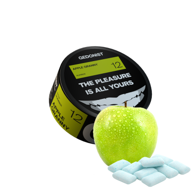 Тютюн Gedonist №12 Apple granny (Яблуко М'ята жуйка, 100 г)
