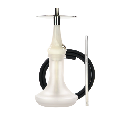 Кальян Totem Hookah Monolit Micra Silver Shine (Белый перламутр, полный комплект)