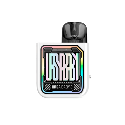 Lost Vape Ursa Baby 2 900 Tech White Fancy Maze (Белый, с картриджем) Многоразовый POD
