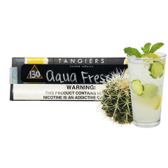 Тютюн Tangiers Noir №130 Aqua Fresca (Аква фреска, 250 г) Чорна упаковка