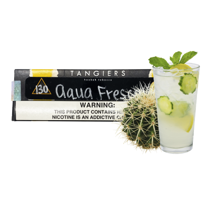 Табак Tangiers Noir №130 Aqua Fresca (Аква фреска, 250 г) Чёрная упаковка