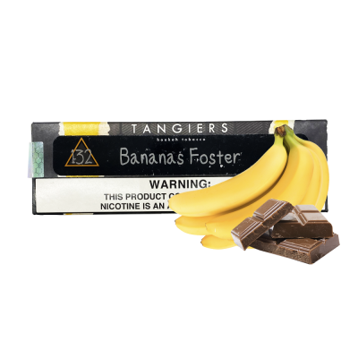 Тютюн Tangiers Noir №132 Banana Forester (Банана Форестер, 250 г) Чорна упаковка