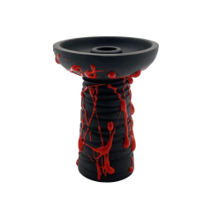 Глиняна чаша Gusto Bowls Classic Phunnel Black Glaze Red (червоне поливання)