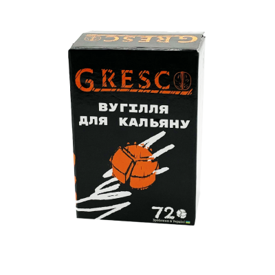 Ореховый уголь для кальяна Gresco Kaloud (1 кг, 72 шт, сегмент)