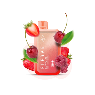 Elf Bar Raya D1 13000 Red Berry Cherry (Красная ягода Вишня) Одноразовый POD