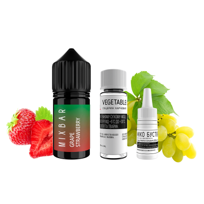 Набор для самозамеса Mix Bar Grape Strawberry (Клубника Виноград, 50 мг, 30 мл)