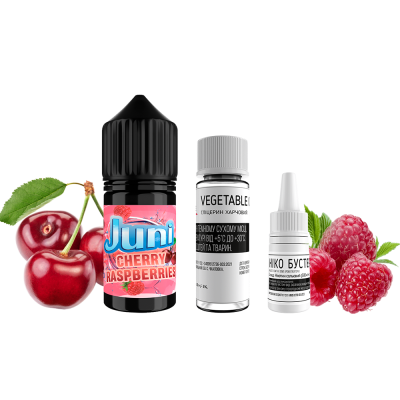 Набор для самозамеса Juni Cherry Raspberry (Вишня Малина, 50 мг, 30 мл)