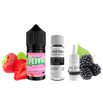 Набор для самозамеса Juni Strawberry Blackberries (Клубника Ежевика, 50 мг, 30 мл)