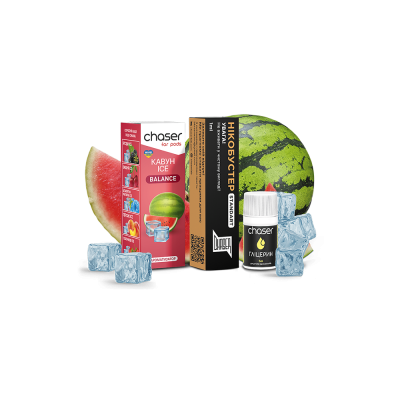 Набор для самозамеса Chaser Watermelon Ice Ultra (Арбуз, 50 мг, 10 мл)