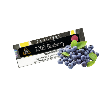 Тютюн Tangiers Noir №24 2005 Blueberry (2005 Блюберрі, 100 г) Чорна упаковка