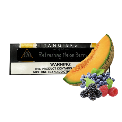 Тютюн Tangiers Noir №120 Refreshing Melon Berry (Рефрешінг Мелон Беррі, 250 г) Чорна упаковка