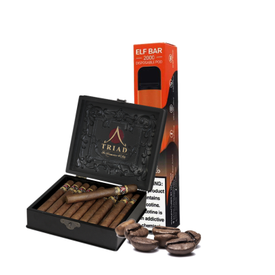 Elf Bar 2000 Coffee Tobacco (Кофе И Табак) Одноразовый POD