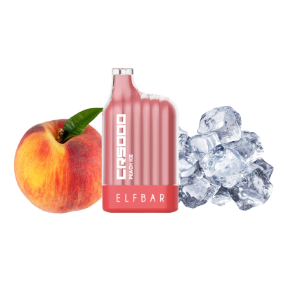 Elf Bar CR5000 Peach Ice (Персик Лед) Одноразовый POD