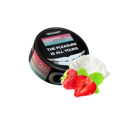 Тютюн Gedonist №26 Strawberry Cream (Полуниця Крем, 100 г)