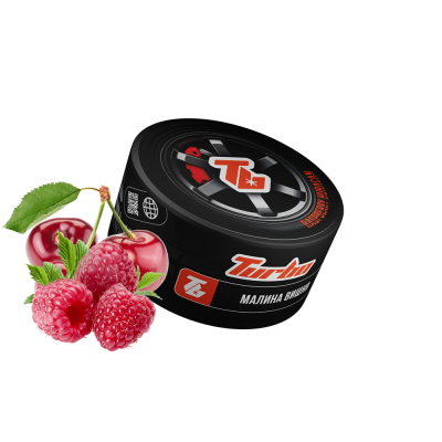 Тютюн Turbo Raspberry Huracan (Малина Вишня, 100 г)