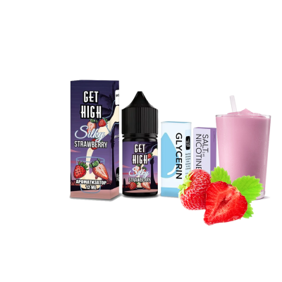 Набор для самозамеса Get High Silky Strawberry (Силки Строберри, 50 мг, 30 мл)