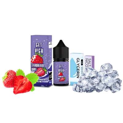 Набор для самозамеса Get High Strawberry Wave (Стравберри Вейв, 50 мг, 30 мл)