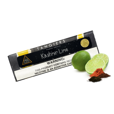 Тютюн Tangiers Noir №135 Kashmir Lime (Кашмір Лайм, 100 г) Чорна упаковка