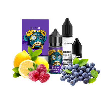 Набір для самозамішування Flavorlab FL350 LUX Blueberry raspberry lemon (Чорниця Малина Лимон, 50 мг, 30 мл)
