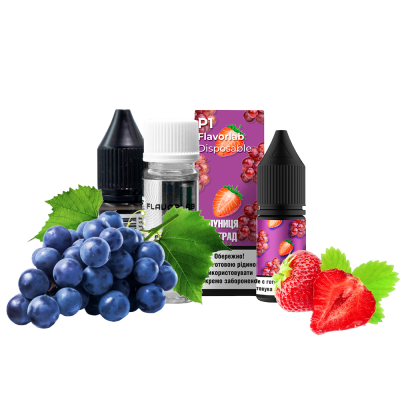 Набор для самозамеса Flavorlab Р1 Клубника виноград (50 мг, 10 мл)